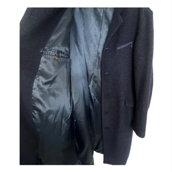 Opening Ceremony Blue Longline Compressed Wool Coat - Picture 4 of 10